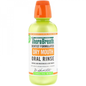 ثيرابريث غسول الفم الجاف النعناع المنعش 473 مل | THERABREATH Dry Mouth Oral Rinse Tingling (Mint)